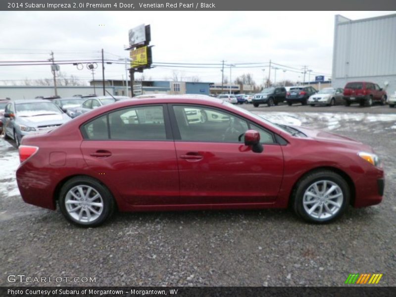 Venetian Red Pearl / Black 2014 Subaru Impreza 2.0i Premium 4 Door