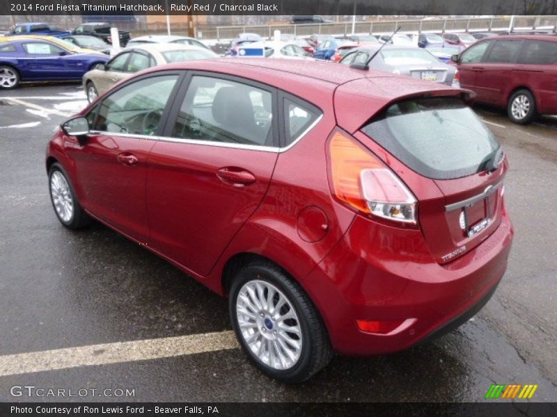 Ruby Red / Charcoal Black 2014 Ford Fiesta Titanium Hatchback