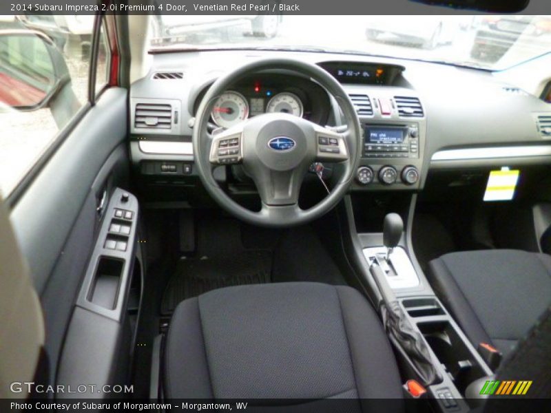 Black Interior - 2014 Impreza 2.0i Premium 4 Door 