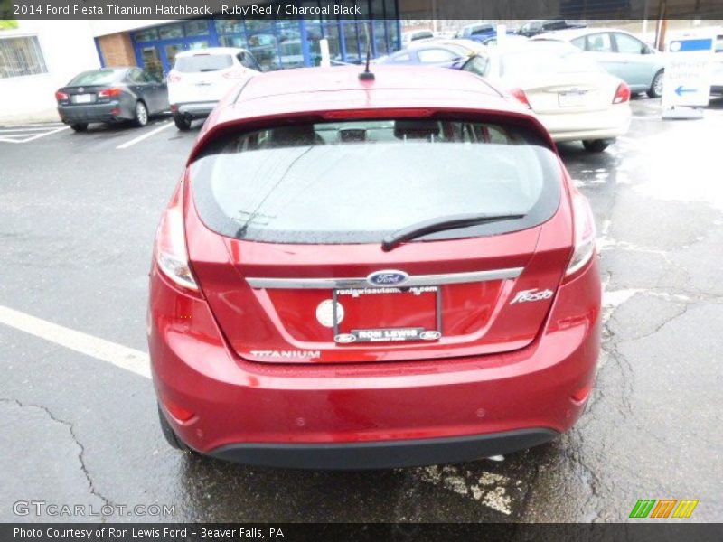 Ruby Red / Charcoal Black 2014 Ford Fiesta Titanium Hatchback