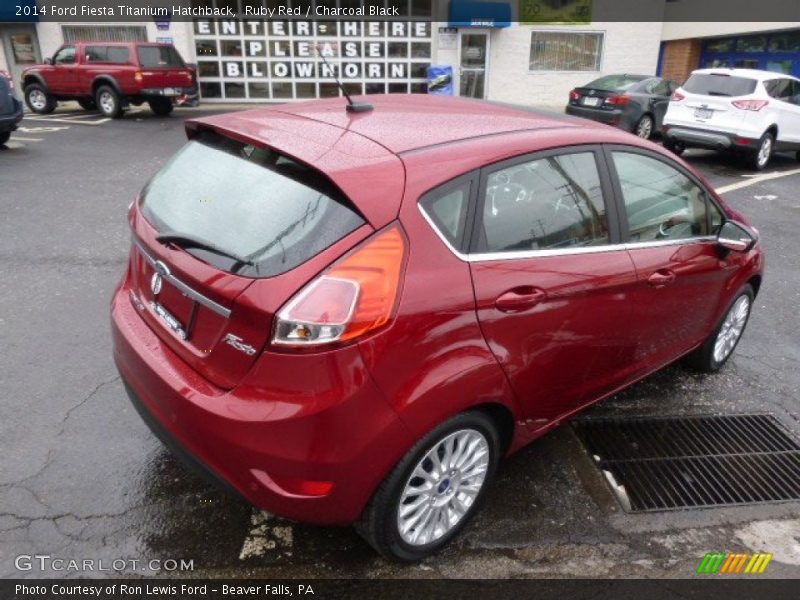 Ruby Red / Charcoal Black 2014 Ford Fiesta Titanium Hatchback