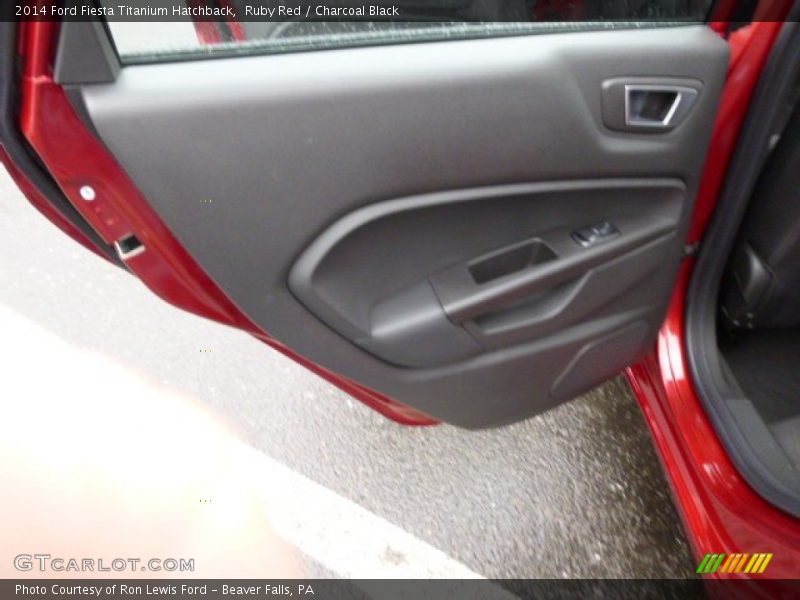 Ruby Red / Charcoal Black 2014 Ford Fiesta Titanium Hatchback