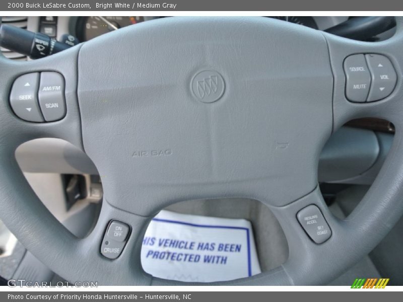 Bright White / Medium Gray 2000 Buick LeSabre Custom