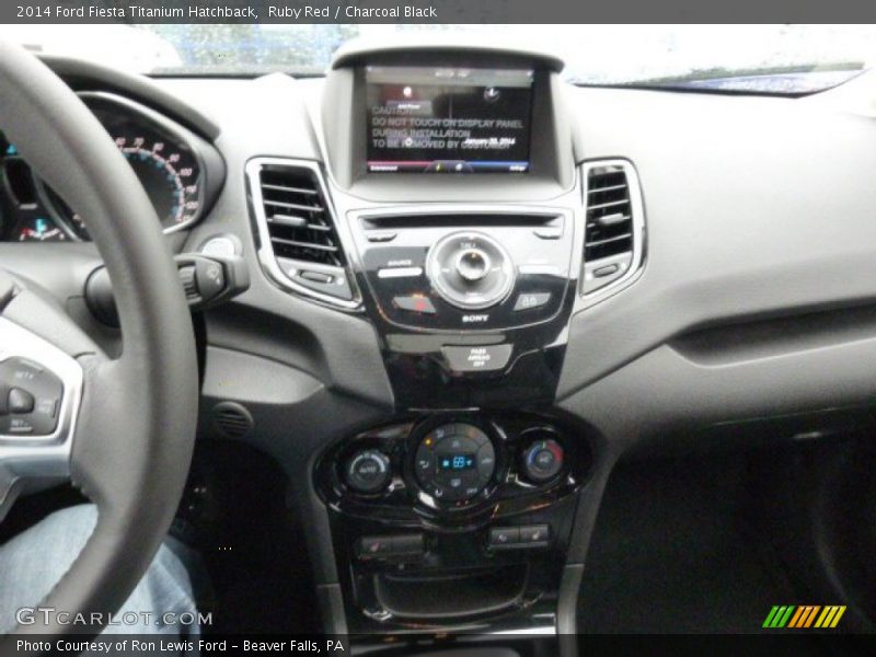 Ruby Red / Charcoal Black 2014 Ford Fiesta Titanium Hatchback