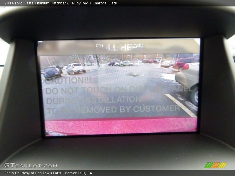 Ruby Red / Charcoal Black 2014 Ford Fiesta Titanium Hatchback