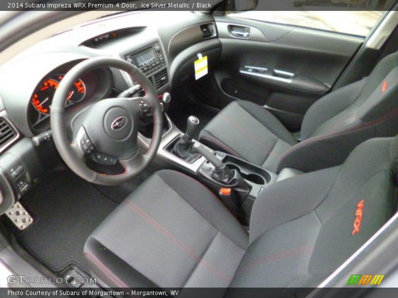 Black Interior - 2014 Impreza WRX Premium 4 Door 