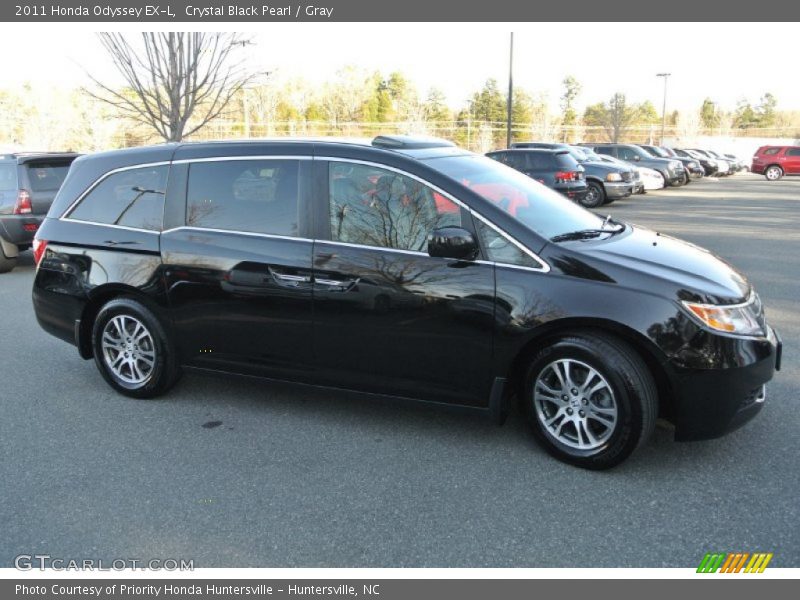Crystal Black Pearl / Gray 2011 Honda Odyssey EX-L