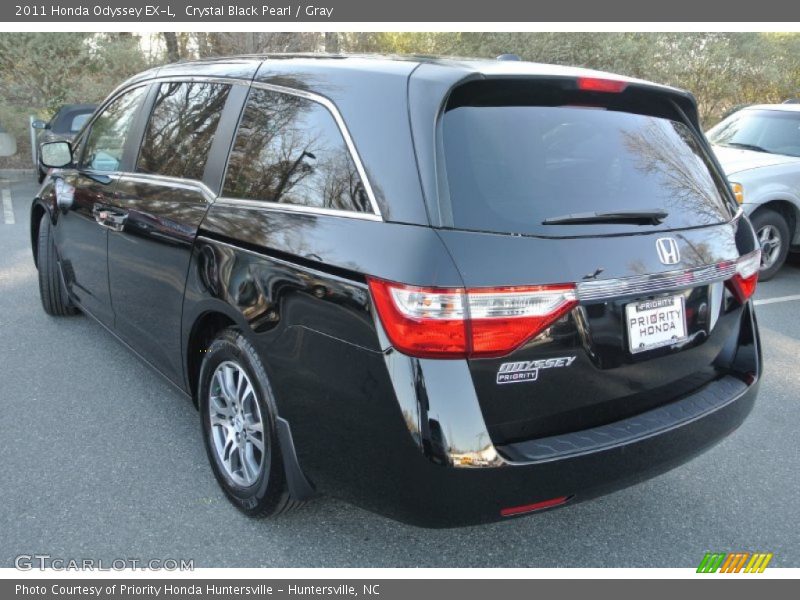 Crystal Black Pearl / Gray 2011 Honda Odyssey EX-L