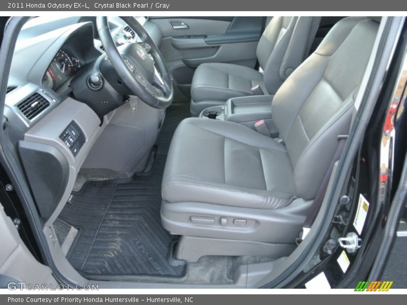Crystal Black Pearl / Gray 2011 Honda Odyssey EX-L