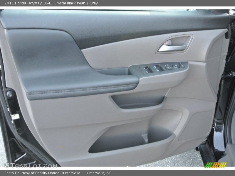 Crystal Black Pearl / Gray 2011 Honda Odyssey EX-L