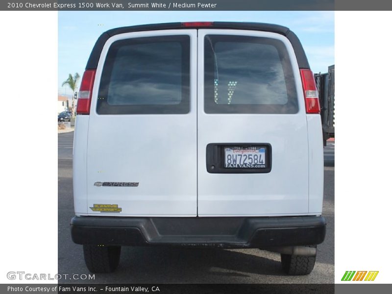 Summit White / Medium Pewter 2010 Chevrolet Express 1500 Work Van