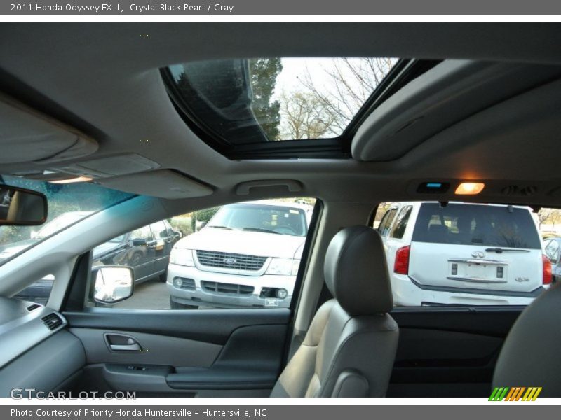 Crystal Black Pearl / Gray 2011 Honda Odyssey EX-L