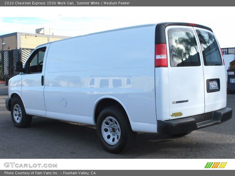 Summit White / Medium Pewter 2010 Chevrolet Express 1500 Work Van