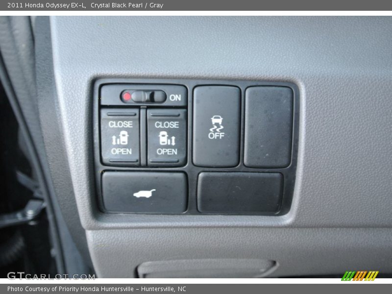Crystal Black Pearl / Gray 2011 Honda Odyssey EX-L
