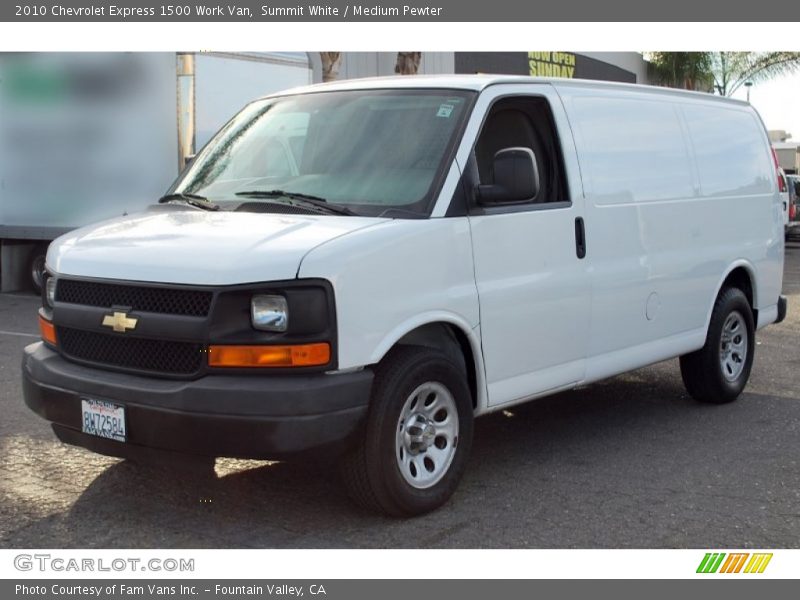 Summit White / Medium Pewter 2010 Chevrolet Express 1500 Work Van