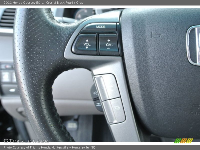 Crystal Black Pearl / Gray 2011 Honda Odyssey EX-L
