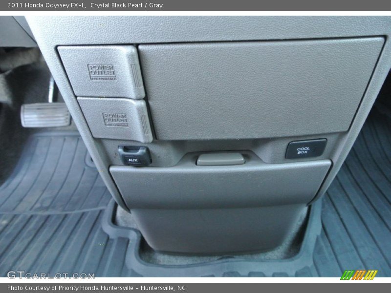 Crystal Black Pearl / Gray 2011 Honda Odyssey EX-L