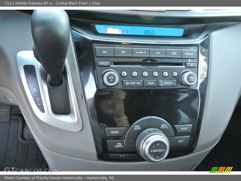 Crystal Black Pearl / Gray 2011 Honda Odyssey EX-L