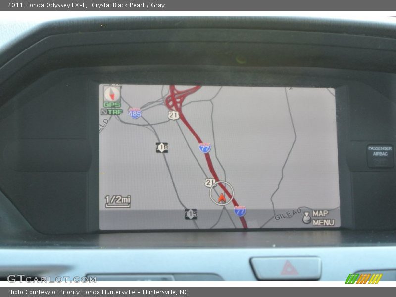 Crystal Black Pearl / Gray 2011 Honda Odyssey EX-L