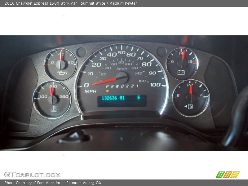 Summit White / Medium Pewter 2010 Chevrolet Express 1500 Work Van