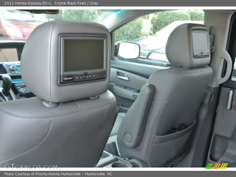 Crystal Black Pearl / Gray 2011 Honda Odyssey EX-L