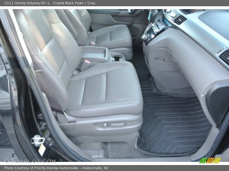 Crystal Black Pearl / Gray 2011 Honda Odyssey EX-L