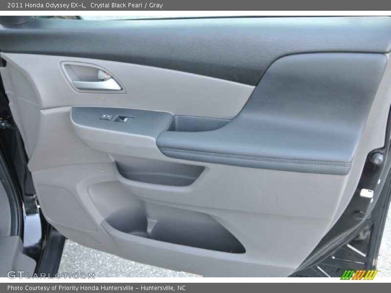 Crystal Black Pearl / Gray 2011 Honda Odyssey EX-L