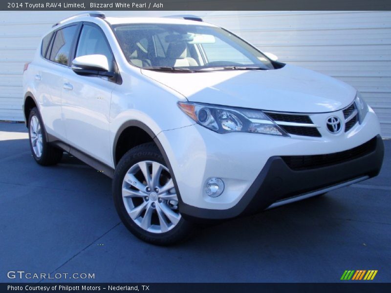Blizzard White Pearl / Ash 2014 Toyota RAV4 Limited