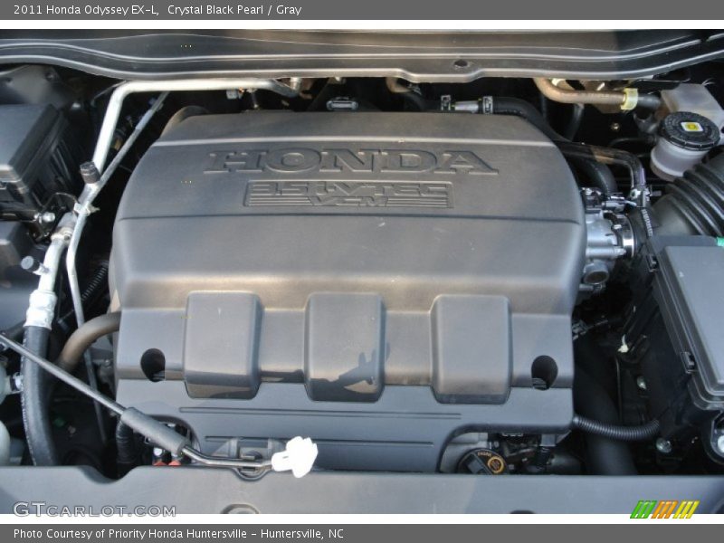 Crystal Black Pearl / Gray 2011 Honda Odyssey EX-L