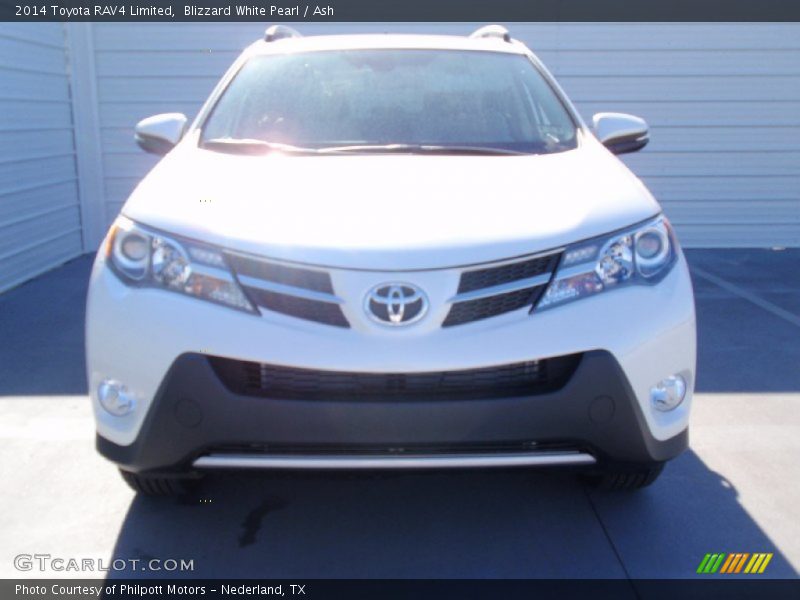 Blizzard White Pearl / Ash 2014 Toyota RAV4 Limited