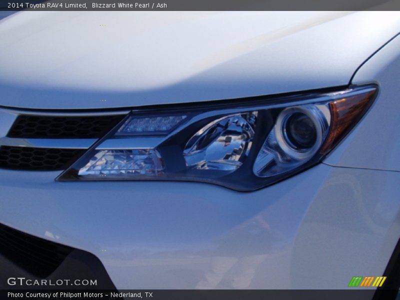 Blizzard White Pearl / Ash 2014 Toyota RAV4 Limited