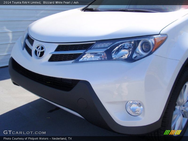 Blizzard White Pearl / Ash 2014 Toyota RAV4 Limited