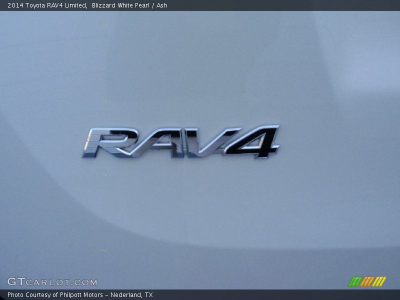Blizzard White Pearl / Ash 2014 Toyota RAV4 Limited