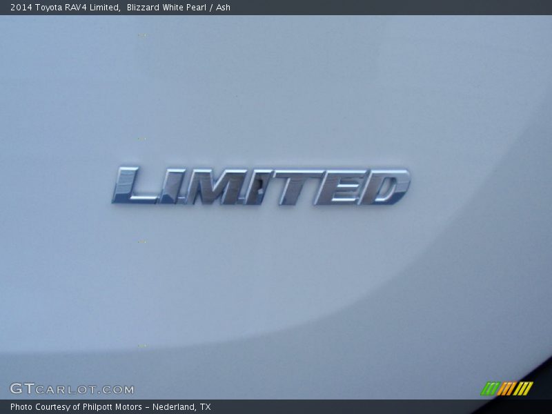 Blizzard White Pearl / Ash 2014 Toyota RAV4 Limited