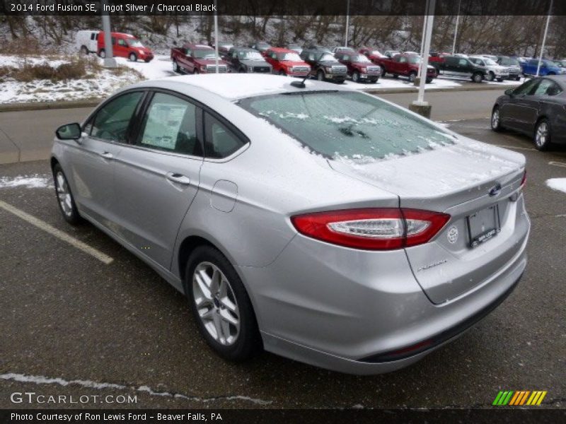 Ingot Silver / Charcoal Black 2014 Ford Fusion SE