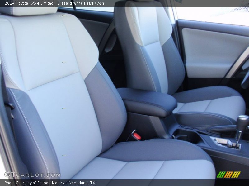 Blizzard White Pearl / Ash 2014 Toyota RAV4 Limited