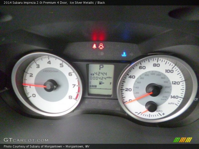 Ice Silver Metallic / Black 2014 Subaru Impreza 2.0i Premium 4 Door