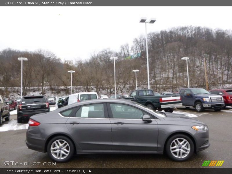 Sterling Gray / Charcoal Black 2014 Ford Fusion SE