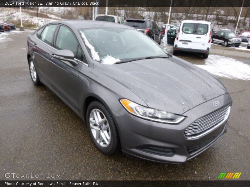Sterling Gray / Charcoal Black 2014 Ford Fusion SE