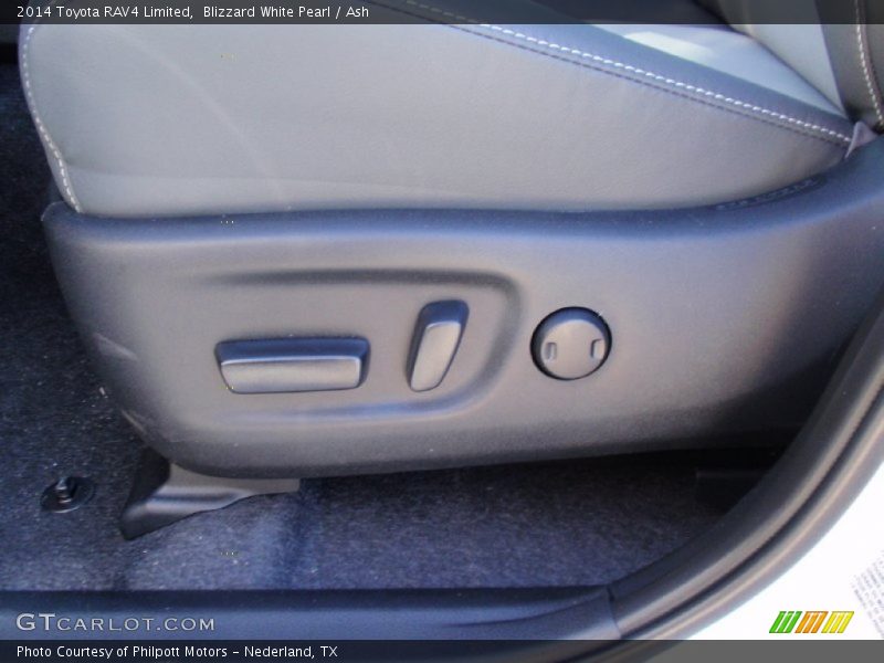 Blizzard White Pearl / Ash 2014 Toyota RAV4 Limited