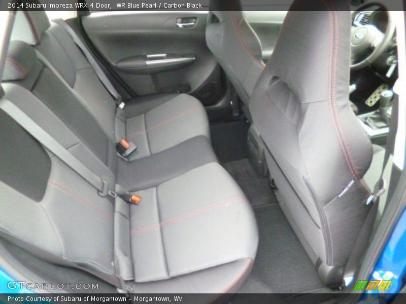 Rear Seat of 2014 Impreza WRX 4 Door