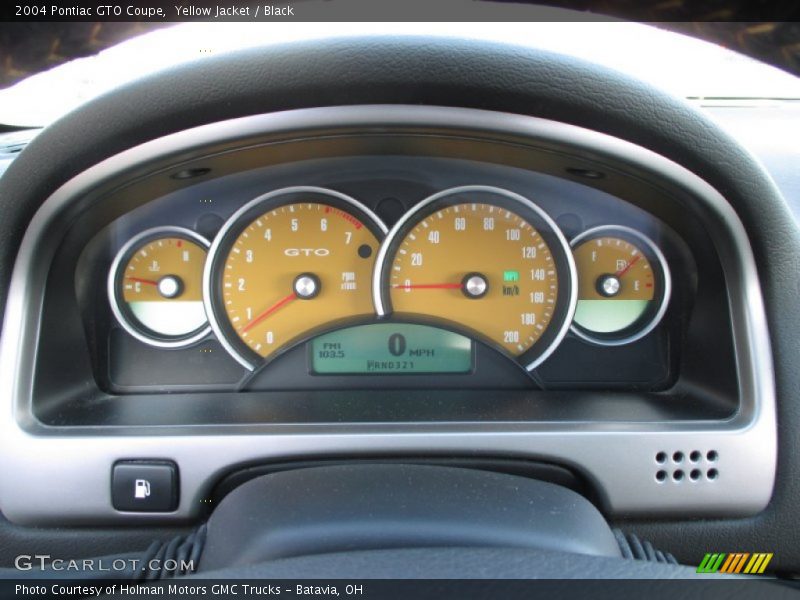 Yellow Jacket / Black 2004 Pontiac GTO Coupe