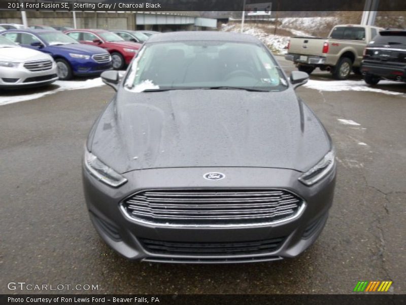 Sterling Gray / Charcoal Black 2014 Ford Fusion SE