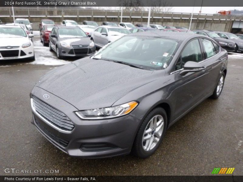 Sterling Gray / Charcoal Black 2014 Ford Fusion SE