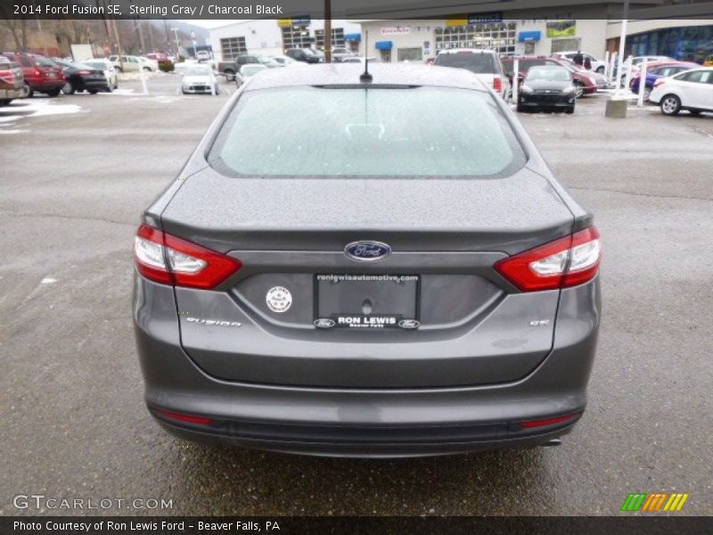 Sterling Gray / Charcoal Black 2014 Ford Fusion SE