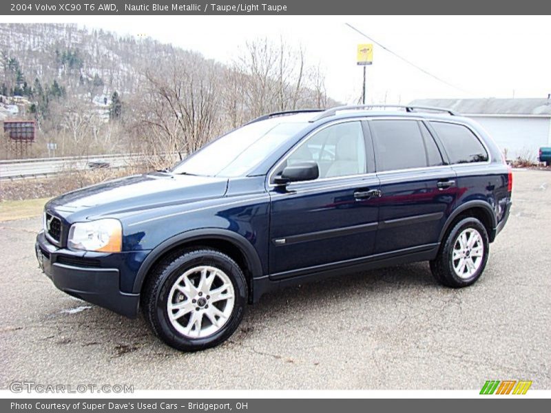 Nautic Blue Metallic / Taupe/Light Taupe 2004 Volvo XC90 T6 AWD