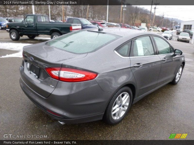 Sterling Gray / Charcoal Black 2014 Ford Fusion SE