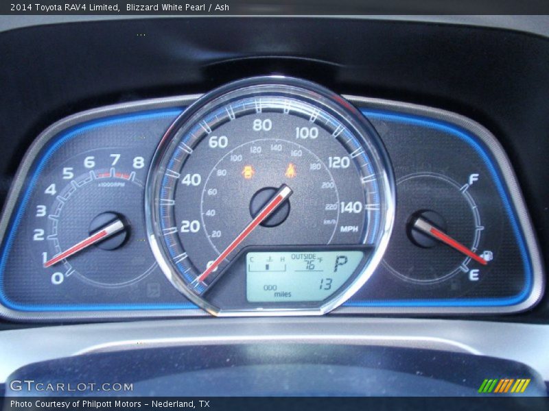  2014 RAV4 Limited Limited Gauges
