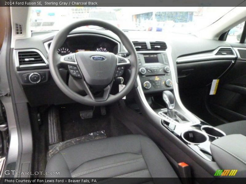 Sterling Gray / Charcoal Black 2014 Ford Fusion SE