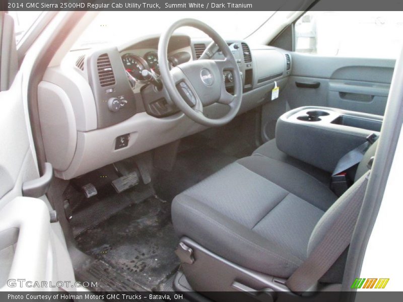 Summit White / Dark Titanium 2014 GMC Sierra 2500HD Regular Cab Utility Truck